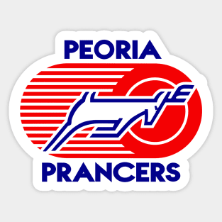 DEFUNCT - Peoria Prancers Hockey Sticker